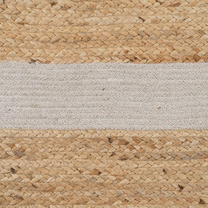 Alfombra Natural Blanco Yute 230 x 160 cm  Comprati.