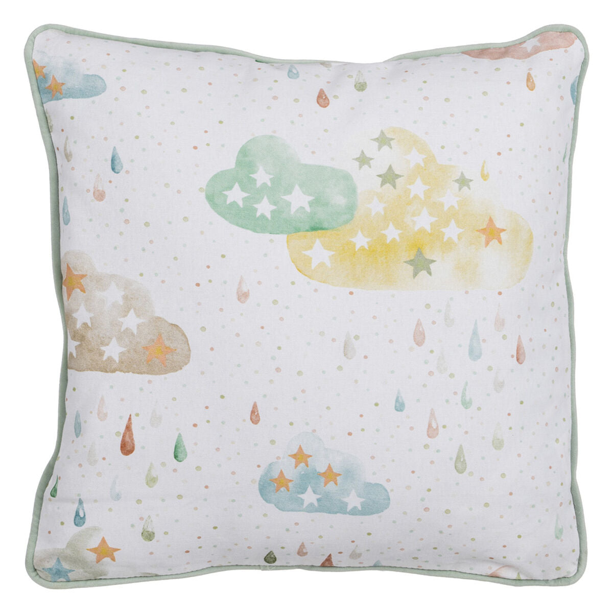 Cojín Infantil Estrellas 45 x 45 cm 100 % algodón  Comprati.