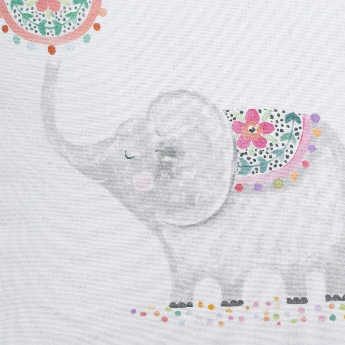 Cojín Infantil Elefante 45 x 45 cm 100 % algodón  Comprati.