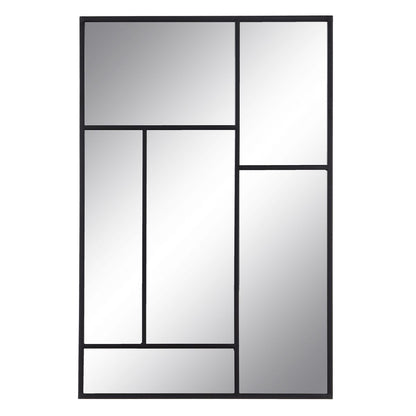 Espejo de pared Negro Cristal Hierro Vertical 60 x 2 x 90 cm  Comprati.