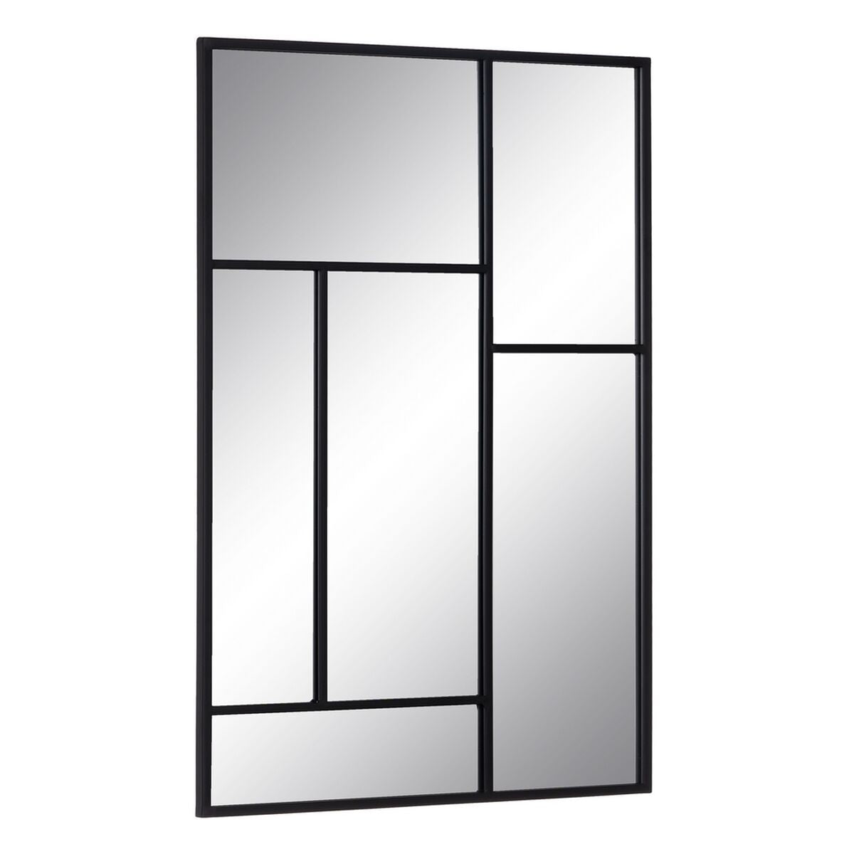 Espejo de pared Negro Cristal Hierro Vertical 60 x 2 x 90 cm  Comprati.