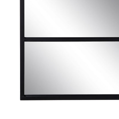 Espejo de pared Negro Cristal Hierro Vertical 90 x 2 x 90 cm  Comprati.