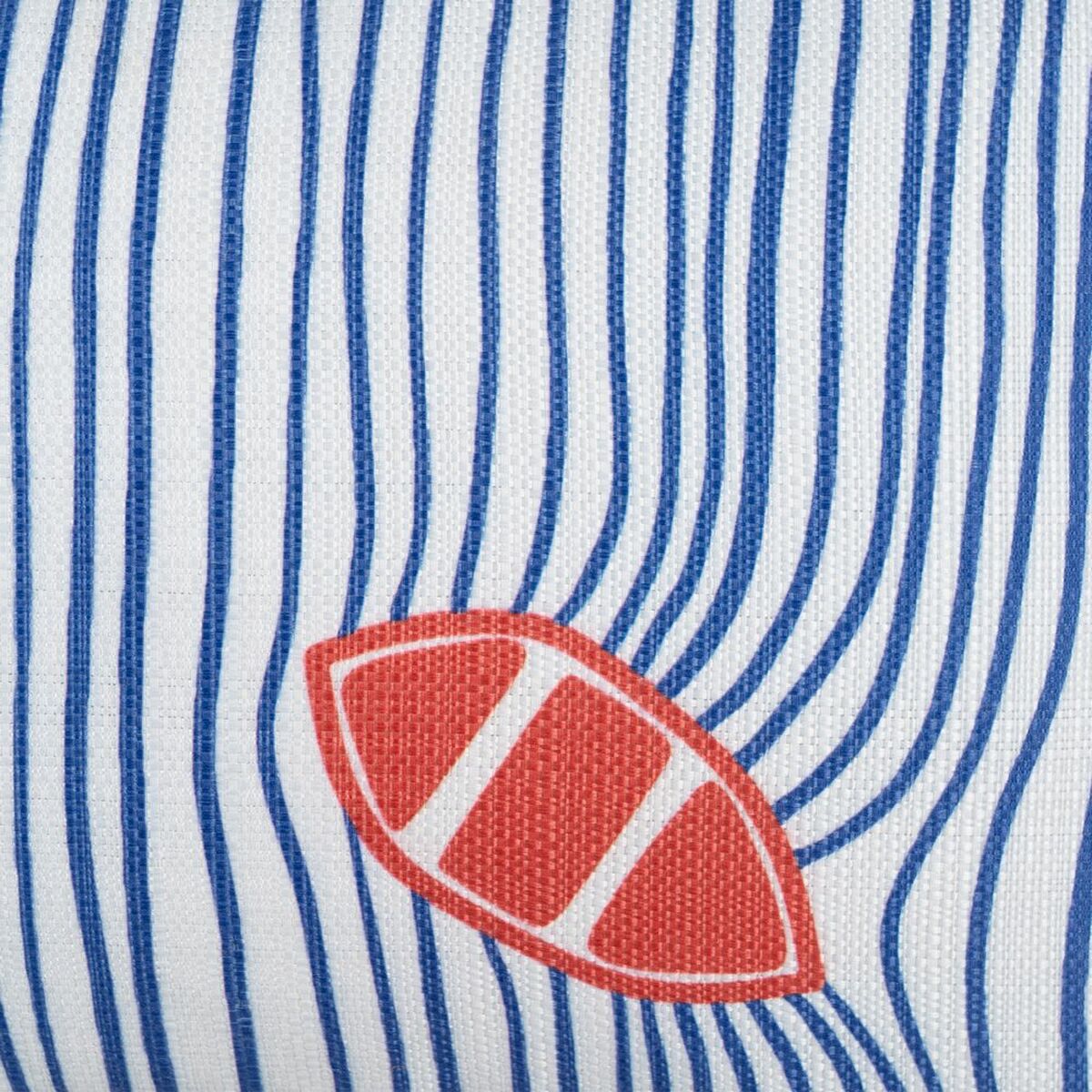 Cojín Poliéster Azul Blanco Rojo 50 x 30 cm  Comprati.