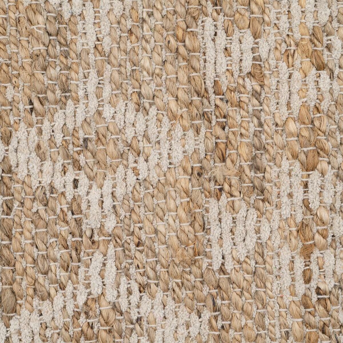 Alfombra Blanco Natural 60 % Algodón Yute 160 x 230 cm  Comprati.