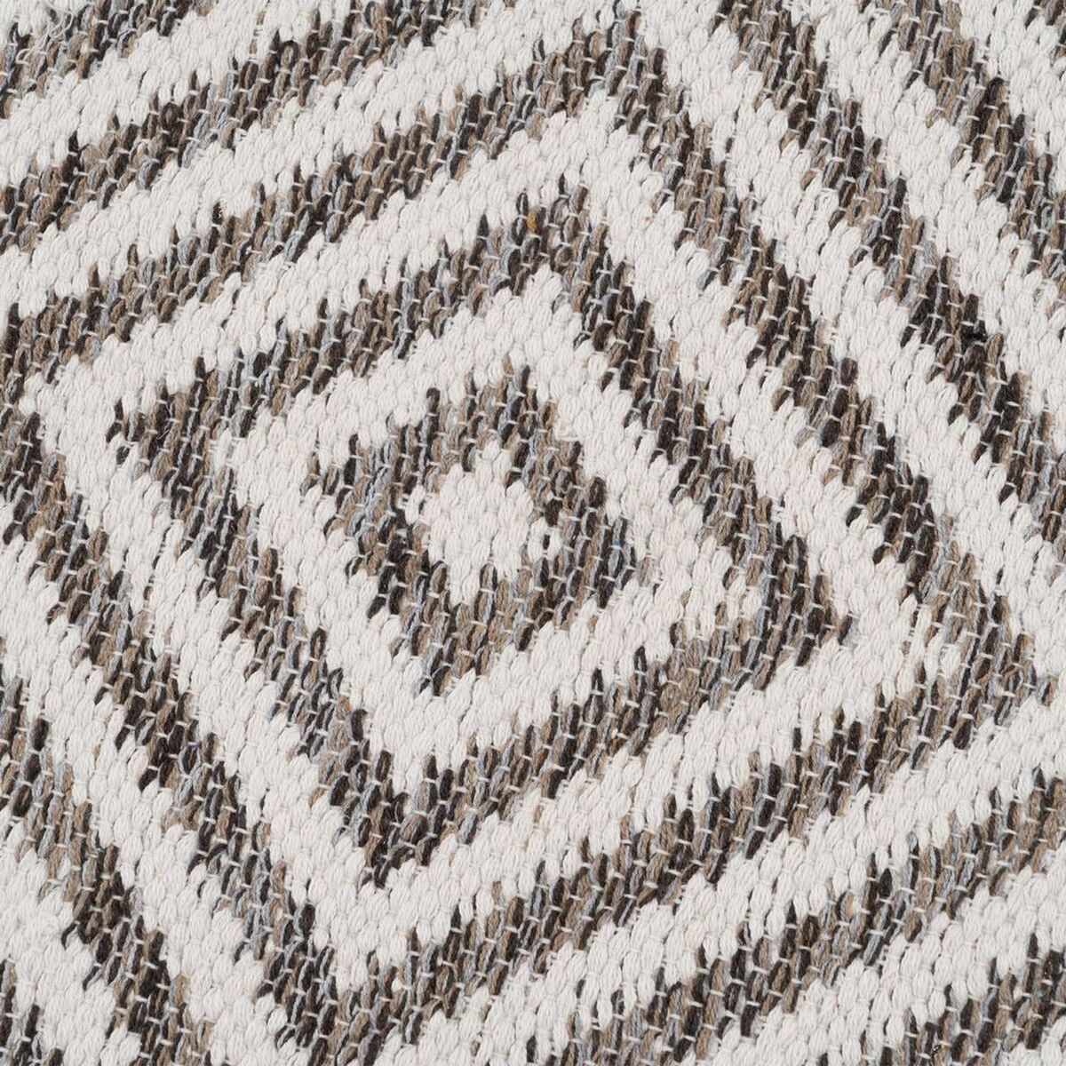 Alfombra Blanco Gris 70 % algodón 30 % Poliéster 120 x 180 cm  Comprati.