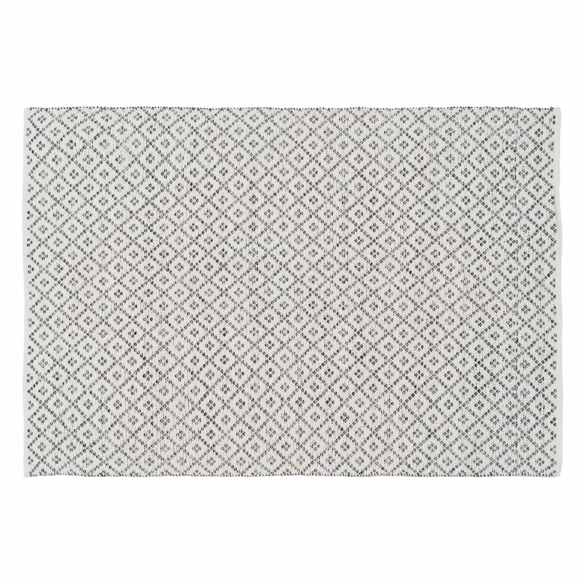 Alfombra Blanco Gris 70 % algodón 30 % Poliéster 160 x 230 cm  Comprati.