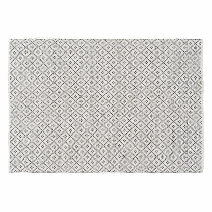 Alfombra Blanco Gris 70 % algodón 30 % Poliéster 160 x 230 cm  Comprati.