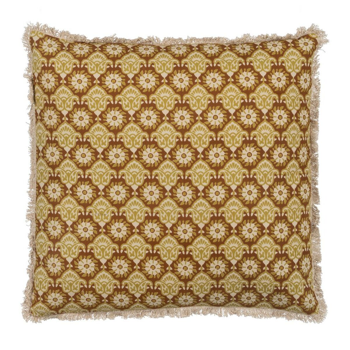 Cojín Algodón Marrón Beige 50 x 50 cm  Comprati.