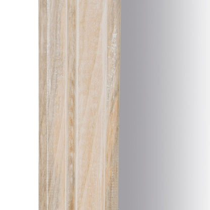 Espejo Vestidor Blanco Natural Cristal Madera de mango Madera MDF Vertical 87,63 x 3,8 x 203,2 cm  Comprati.