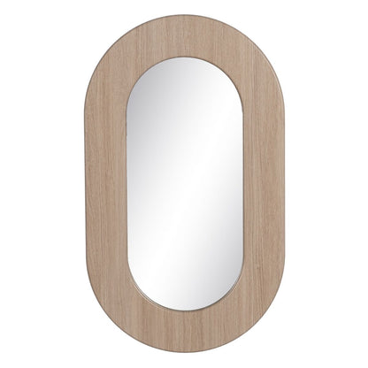 Espejo de pared Natural Cristal Madera MDF 50 x 2,2 x 85 cm  Comprati.