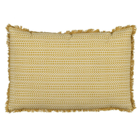 Cojín Algodón Beige Mostaza 60 x 40 cm  Comprati.