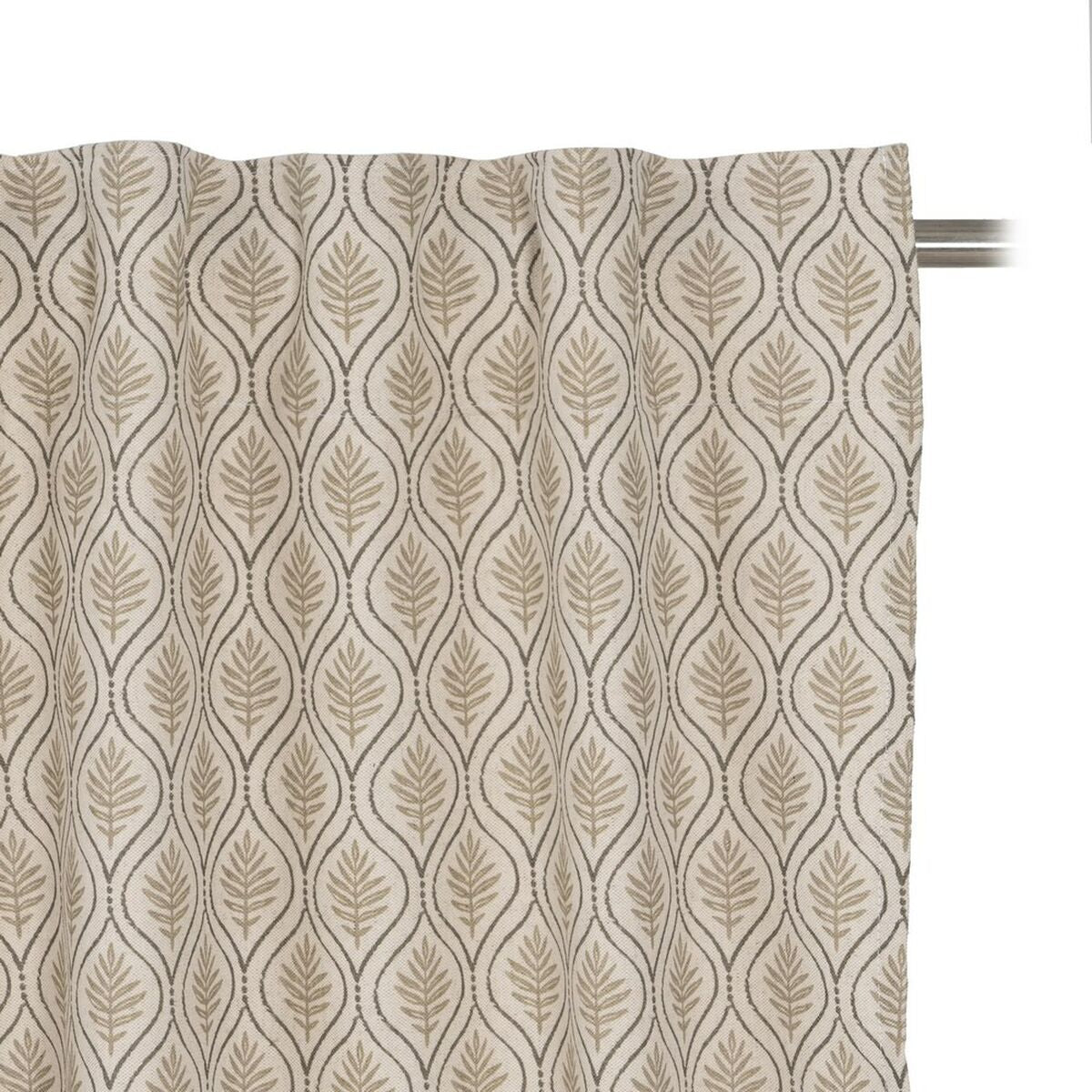 Cortina Beige Estampado 140 x 270 cm  Comprati.