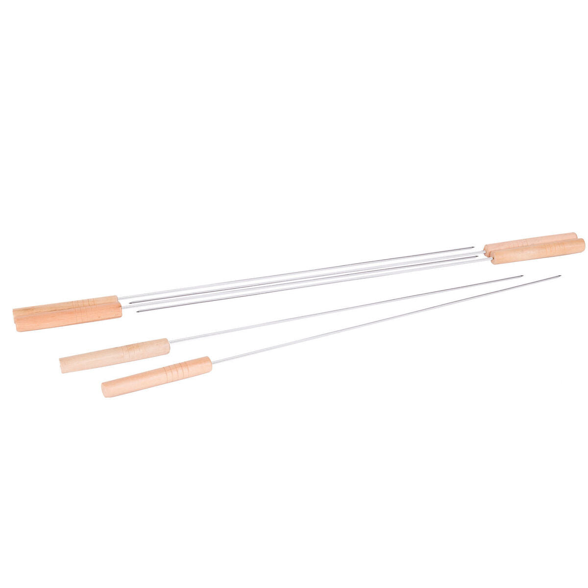 Set de Pinchos para Barbacoa Acero Inoxidable 40 x 0,5 x 0,5 cm  Comprati.