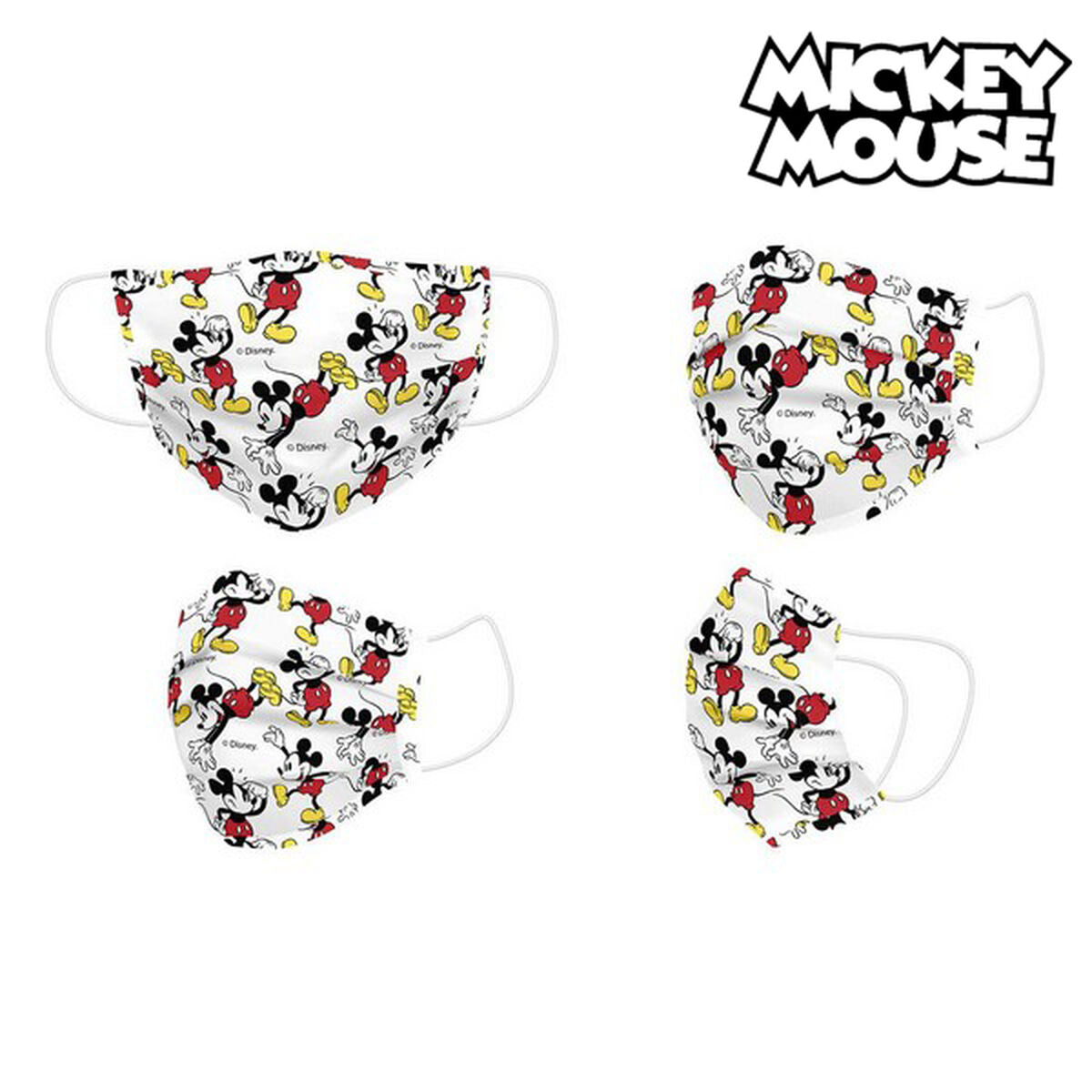 Mascarilla Higiénica Mickey Mouse + 11 Años Blanco  Comprati.