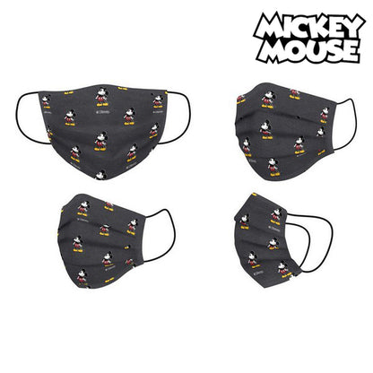 Mascarilla Higiénica Mickey Mouse Infantil Negro  Comprati.