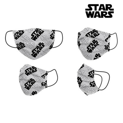 Mascarilla Higiénica Star Wars Infantil Gris  Comprati.