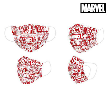 Mascarilla Higiénica Marvel Infantil Rojo  Comprati.