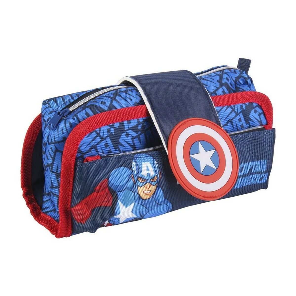 Estuche Escolar Marvel Azul (22 x 12 x 7 cm)  Comprati.