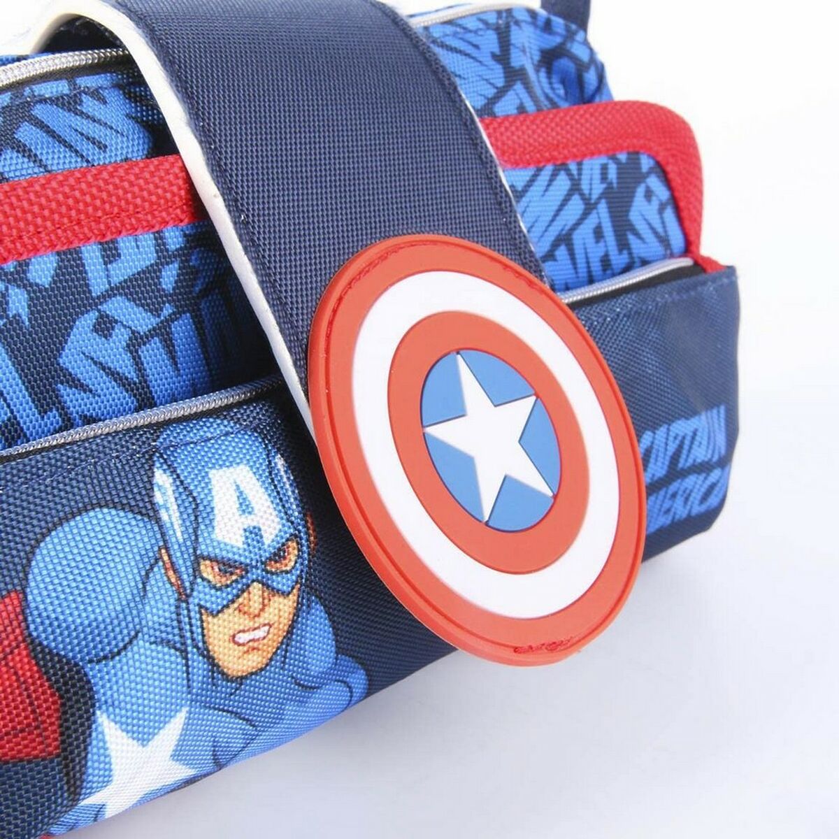 Estuche Escolar Marvel Azul (22 x 12 x 7 cm)  Comprati.