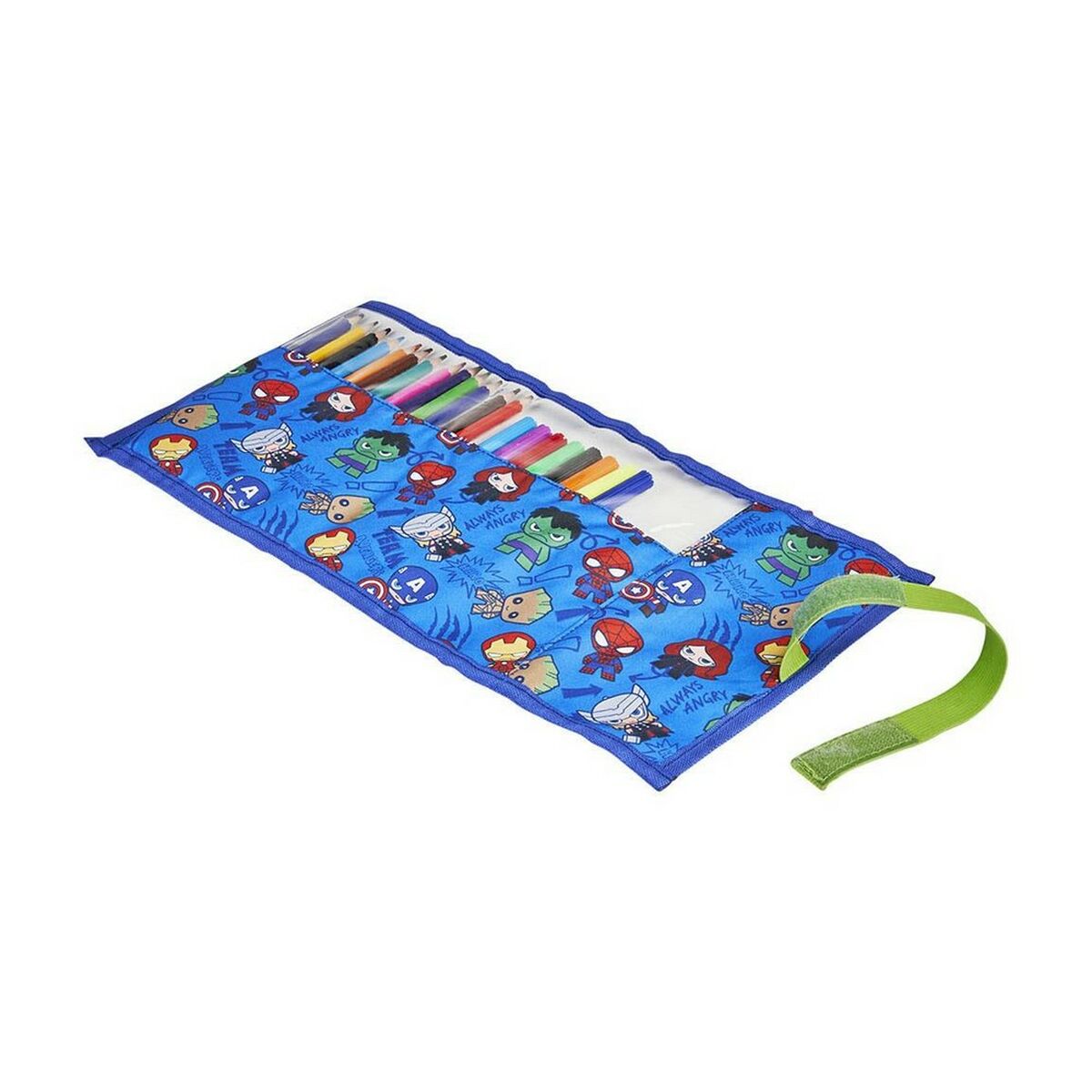 Estuche Escolar con Accesorios The Avengers Azul (22 pcs)  Comprati.