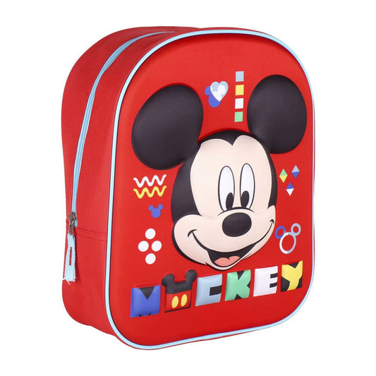 Mochila Escolar Mickey Mouse Rojo (25 x 31 x 10 cm)  Comprati.