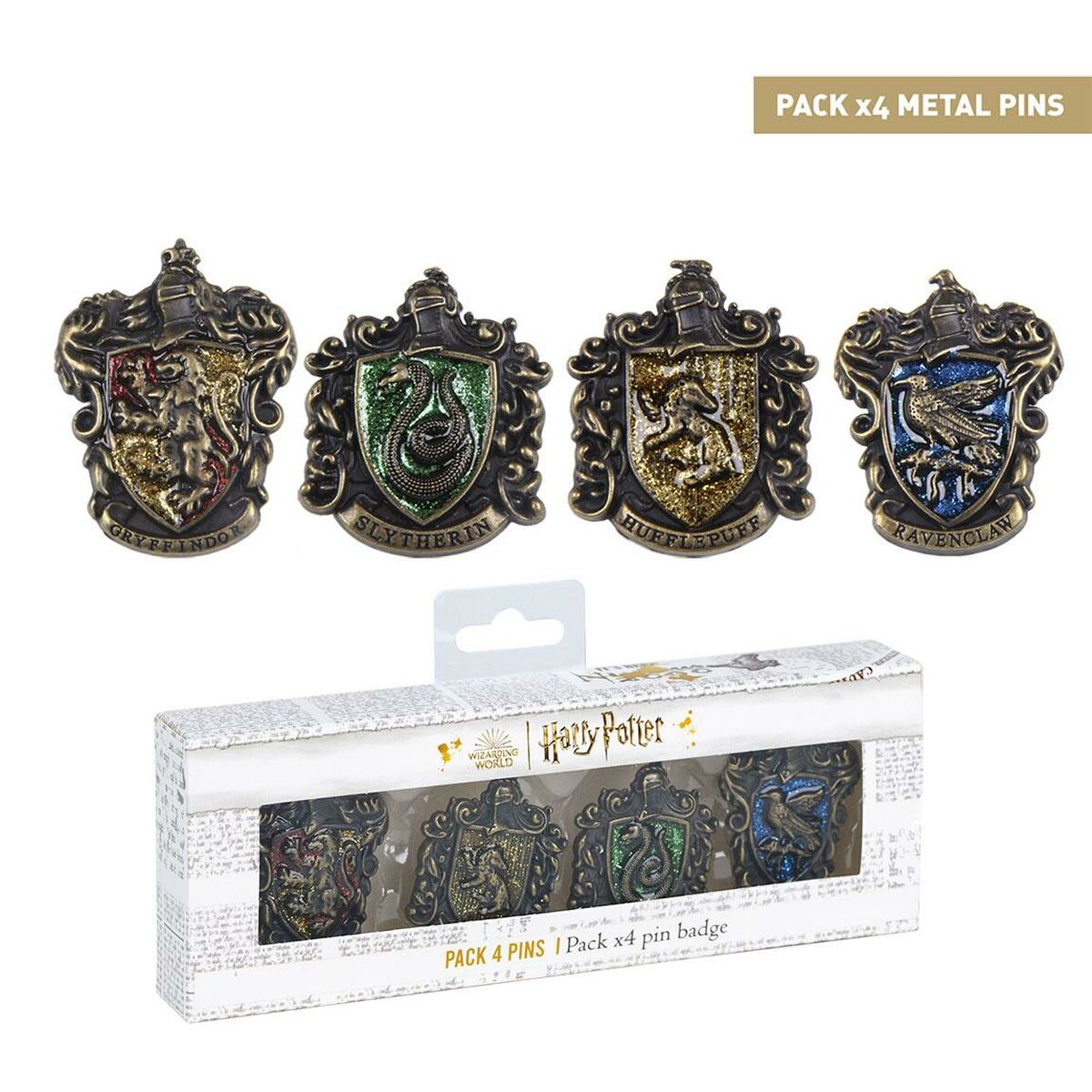 Pin Harry Potter 4 Piezas  Comprati.