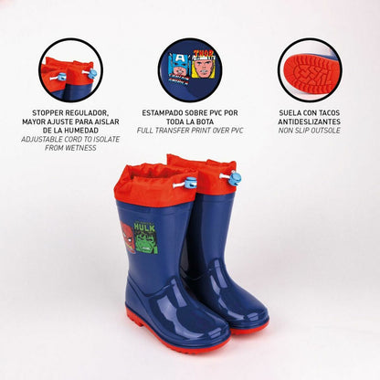 Botas de Agua Infantiles Marvel Azul  Comprati.