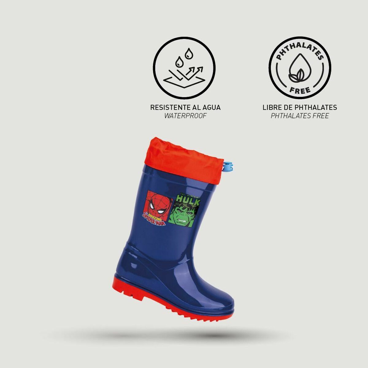 Botas de Agua Infantiles Marvel Azul  Comprati.