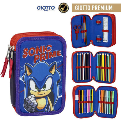 Plumier Triple Sonic Azul 12,5 x 6,5 x 19,5 cm  Comprati.