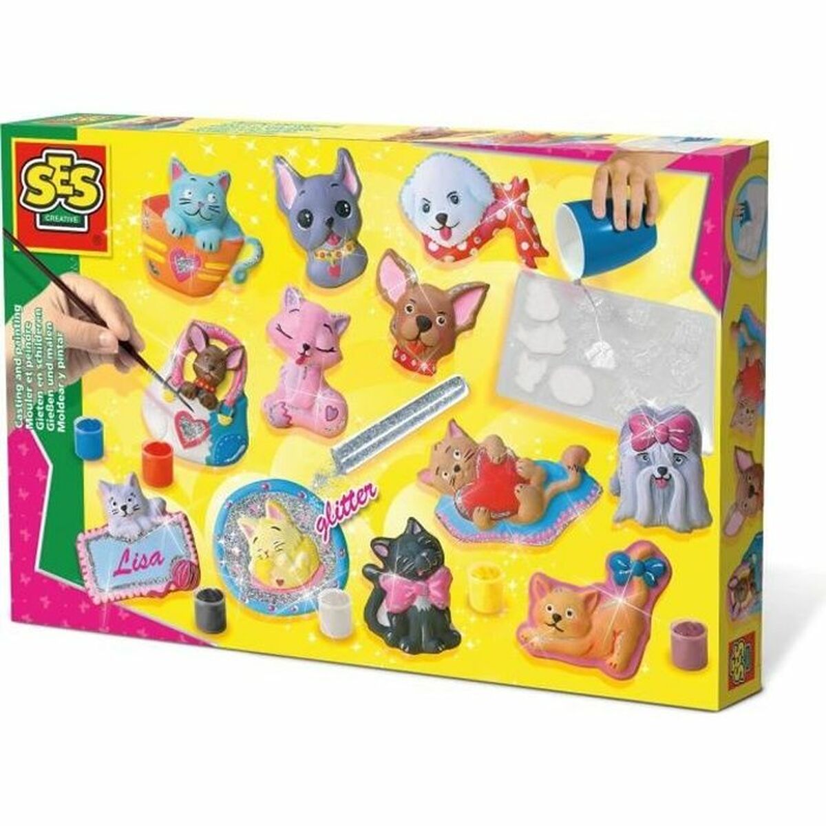 Juego de Manualidades SES Creative Plaster casting dogs and cats  Comprati.