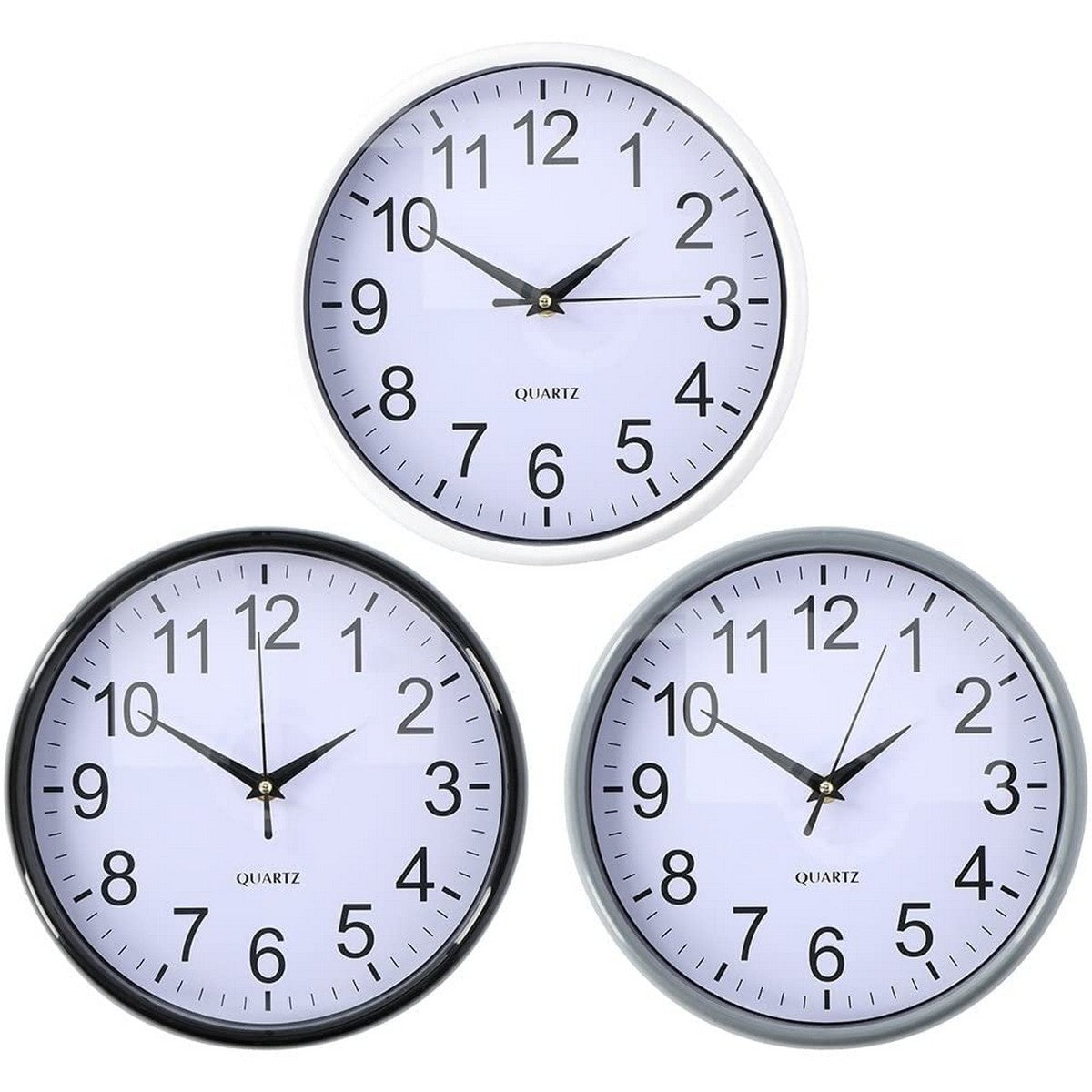 Reloj de Pared Ø 25 x 3 cm Multicolor Polipropileno  Comprati.