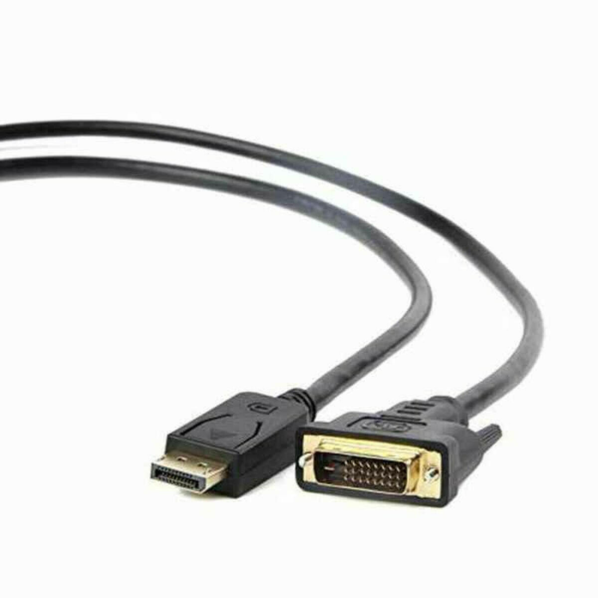 Adaptador DisplayPort a DVI GEMBIRD CC-DPM-DVIM-6 1080 px 1,8 m Negro 1,8 m  Comprati.