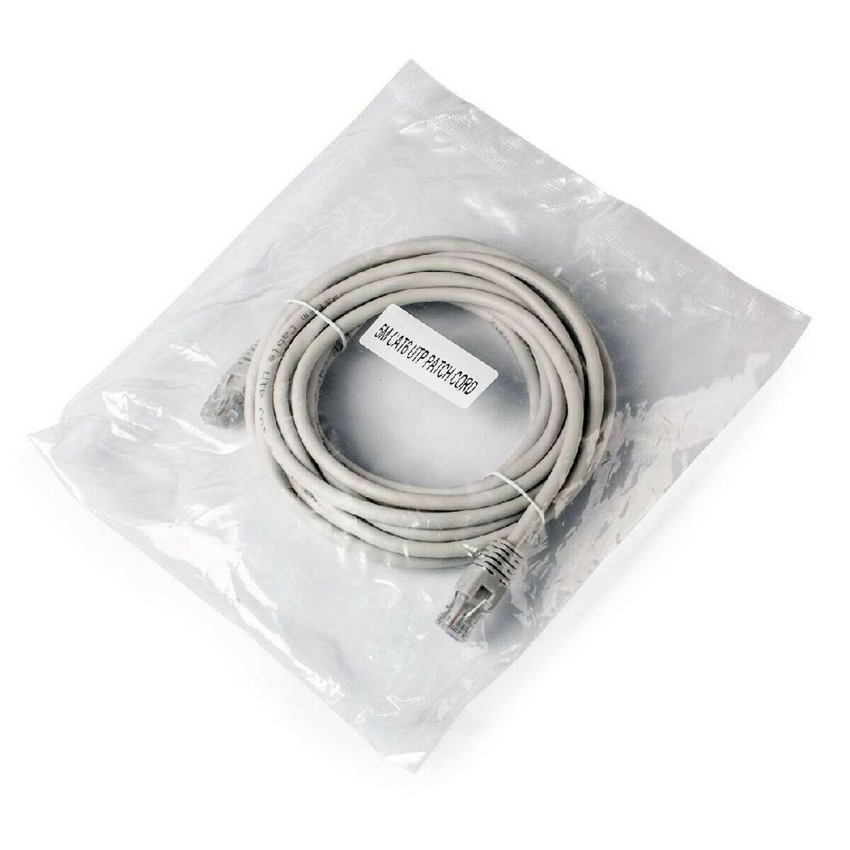 Cable de Red Rígido UTP Categoría 6 GEMBIRD PP6U-5M Blanco Gris 5 m  Comprati.