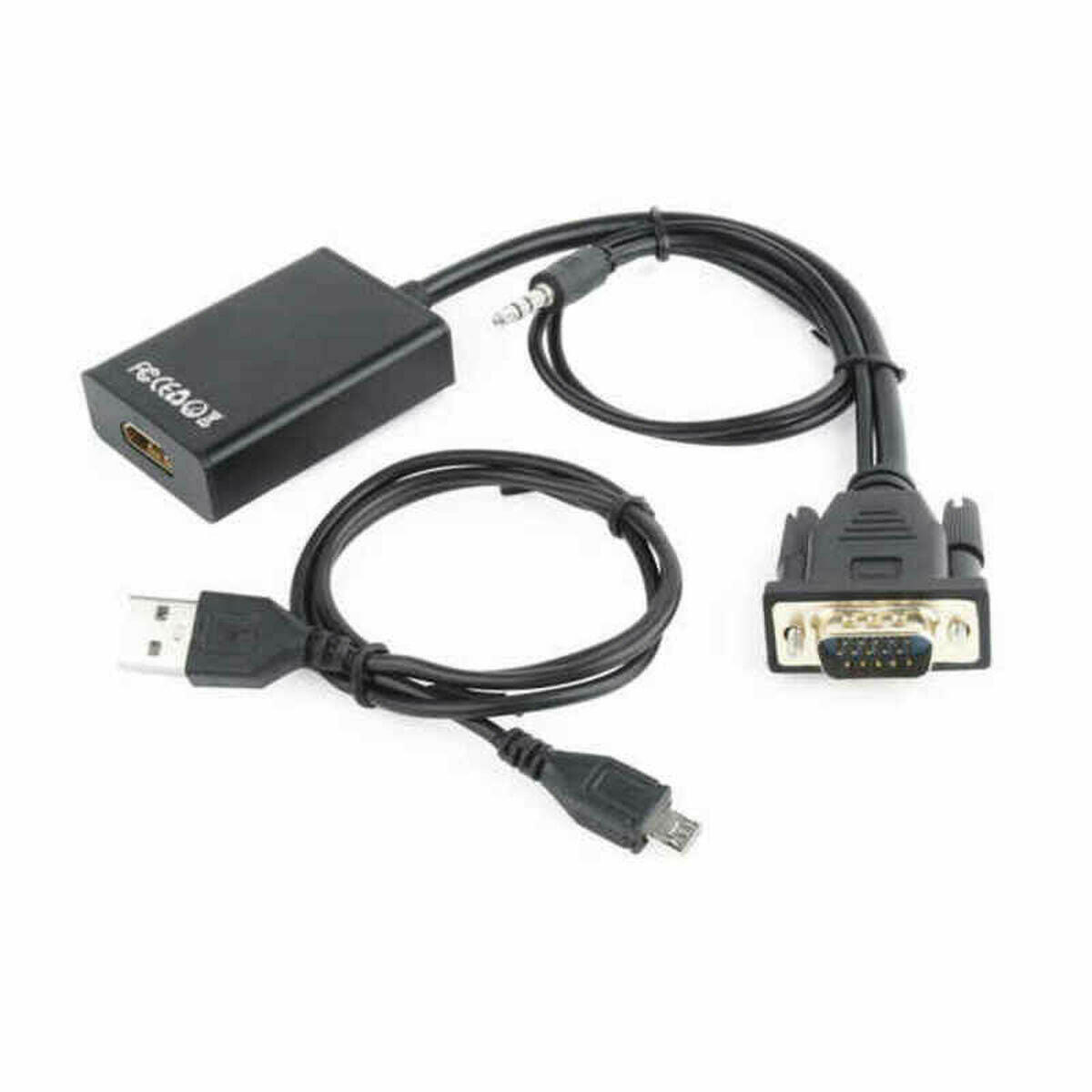 Adaptador VGA a HDMI con Audio GEMBIRD A-VGA-HDMI-01 Negro  Comprati.