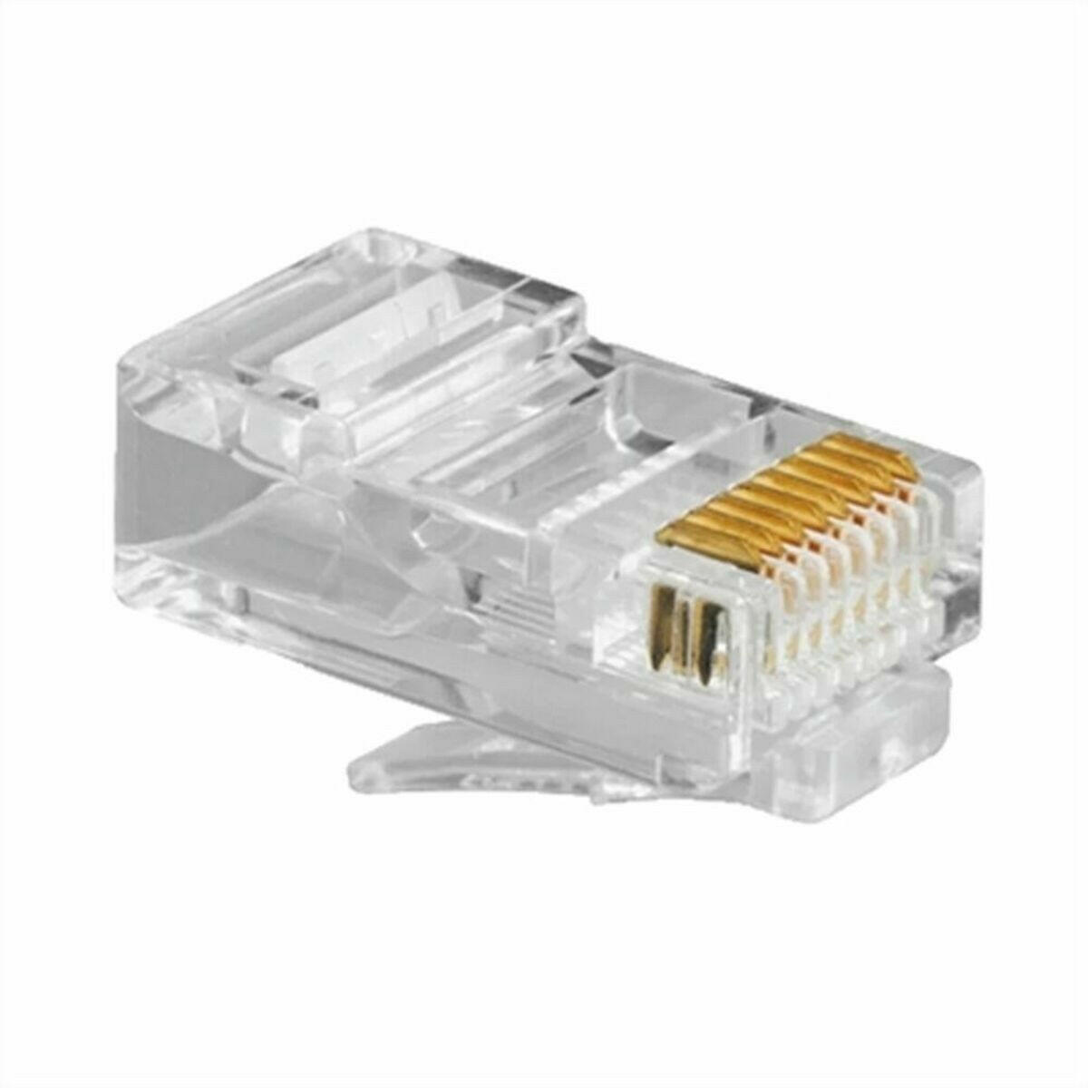 Conector RJ45 Categoría 5 UTP GEMBIRD PLUG3UP6/100 Negro Transparente 100 uds 100 Unidades  Comprati.