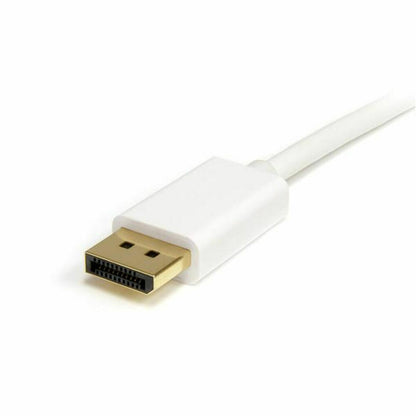 Cable DisplayPort Mini a DisplayPort Startech MDP2DPMM2MW          (2 m) Blanco 4K Ultra HD  Comprati.