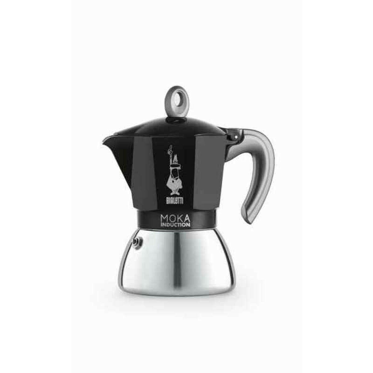 Cafetera Italiana Bialetti 0006936 Negro Acero Inoxidable Aluminio 300 ml 6 Tazas  Comprati.