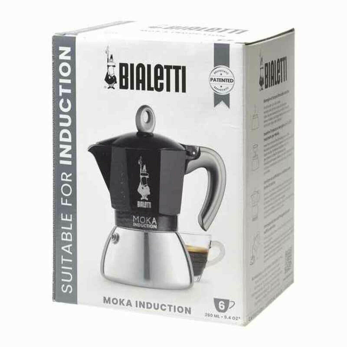 Cafetera Italiana Bialetti 0006936 Negro Acero Inoxidable Aluminio 300 ml 6 Tazas  Comprati.