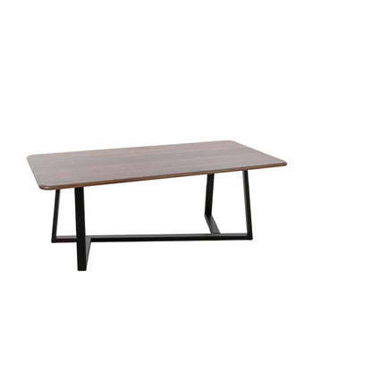 Mesa auxiliar Romimex Marrón Negro Madera Metal 120 x 44 x 60 cm  Comprati.