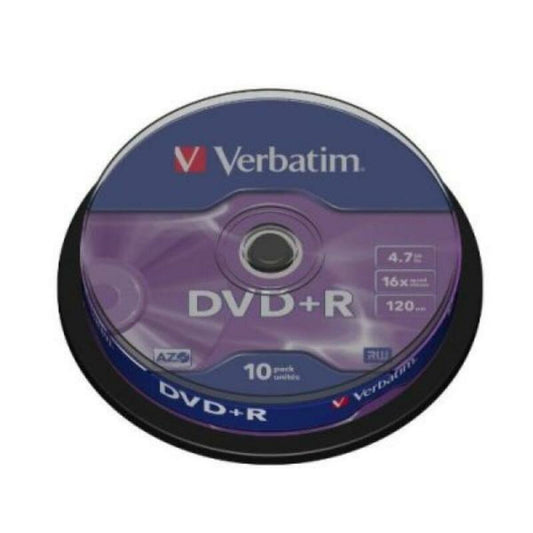 DVD+R Verbatim DVD+R Matt Silver 4.7 GB 16x 10 pcs  Comprati.