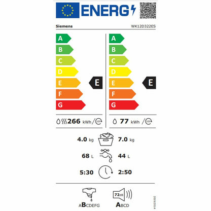 Lavadora - Secadora Siemens AG WK12D322ES 1200 rpm 7kg / 4kg  Comprati.