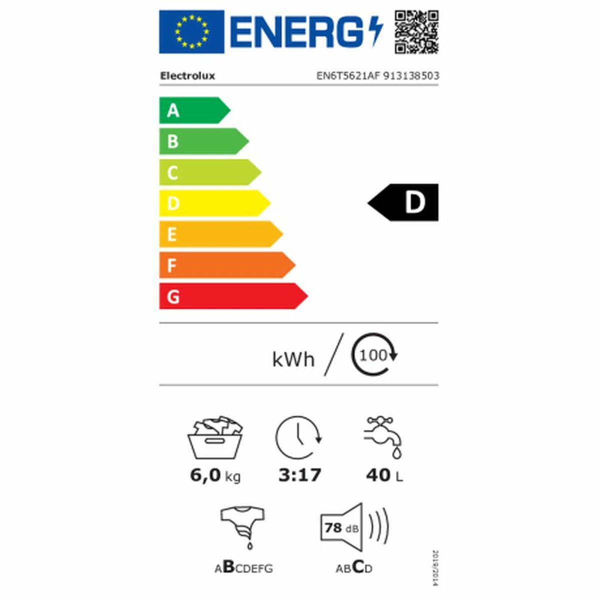 Lavadora Electrolux EN6T5621AF 6 Kg 1200 rpm  Comprati.