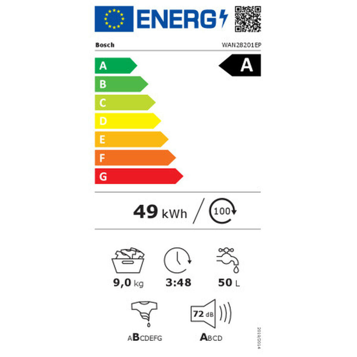 Lavadora BOSCH WAN28201EP 60 cm 1400 rpm 9 kg  Comprati.