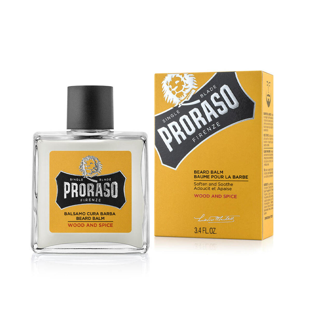 Bálsamo para la Barba Yellow Proraso Wood And Spice 100 ml  Comprati.