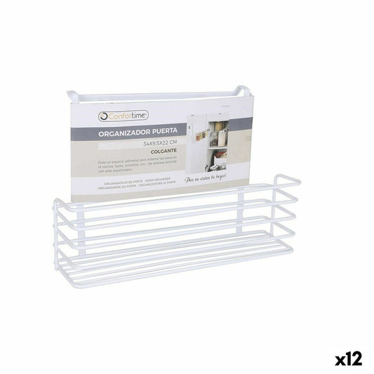 Cesta para Estante de Cocina Confortime Blanco 34 x 12 x 22 cm (12 Unidades)  Comprati.