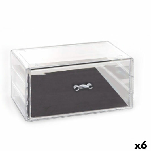 Organizador Multiusos Confortime Plástico Transparente 23,5 x 15,3 x 10,8 cm (6 Unidades)  Comprati.