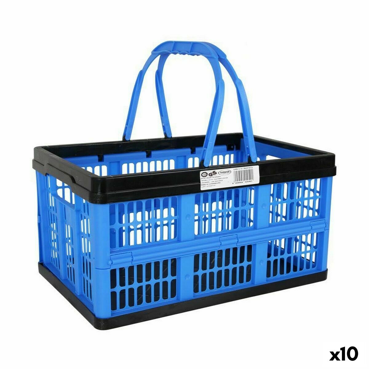 Caja Plegable con Asas Tontarelli Voilà Azul 16 L 39 x 25,5 x 21 cm (10 Unidades)  Comprati.