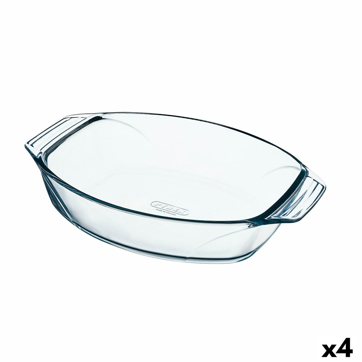 Fuente para Horno Pyrex Irresistible Transparente Vidrio Ovalada 39,5 x 27,5 x 7 cm (4 Unidades)  Comprati.