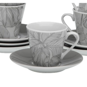 Juego de Tazas de Café Versa Palmera Porcelana  Comprati.