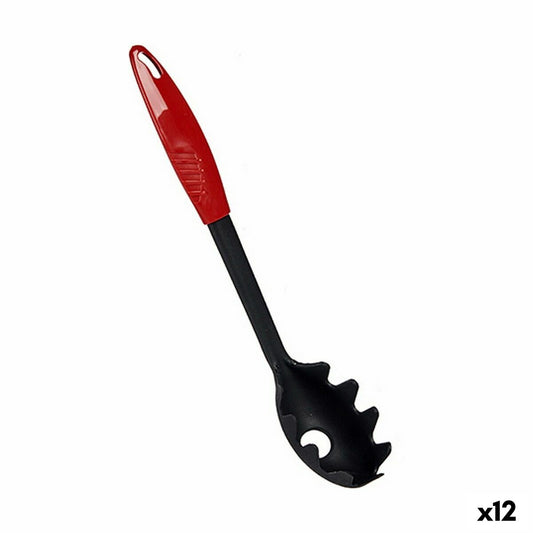 Cuchara para Servir Pasta Plástico Rojo Negro (5,5 x 30,5 x 5,5 cm) (12 Unidades)  Comprati.